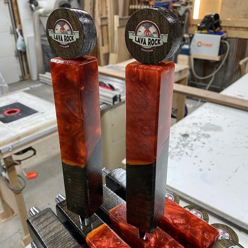 Tap handles Beer tap handles Resin Bar Handles Custom Etsy