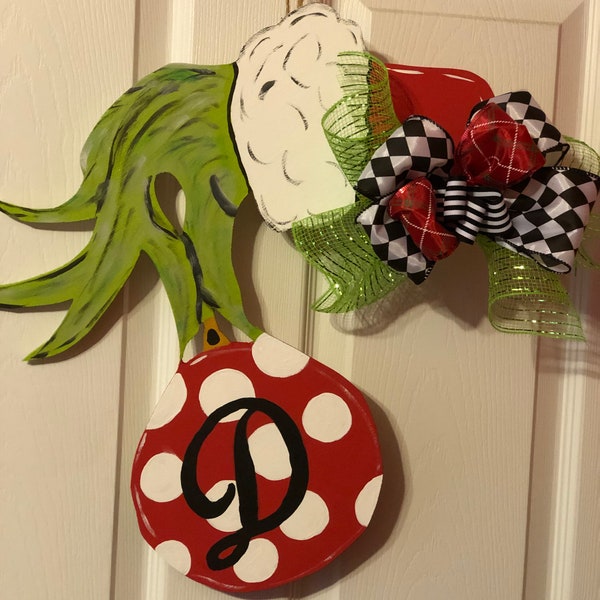 Wooden Grinch - Etsy