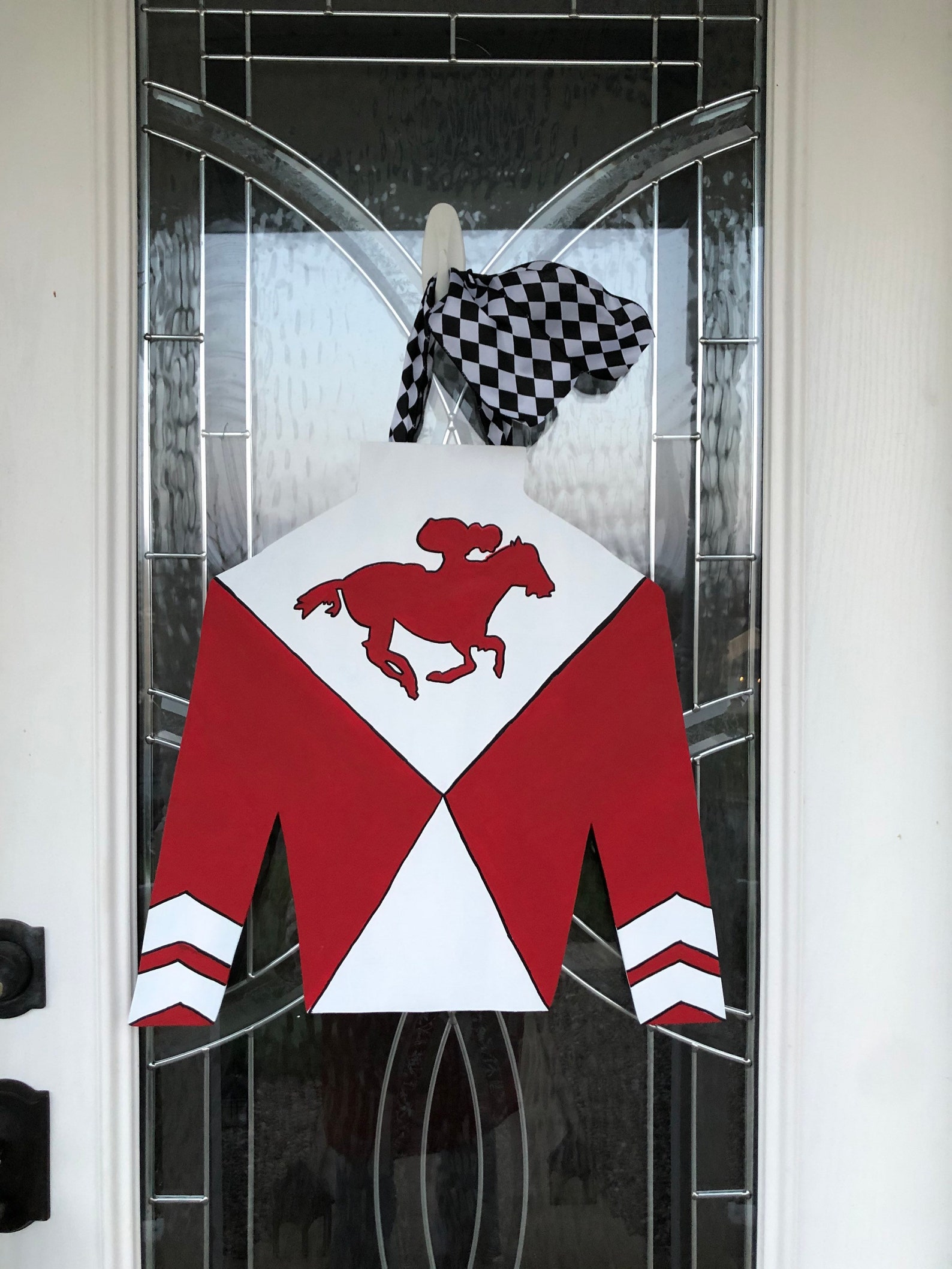 Red Jockey Silk Etsy