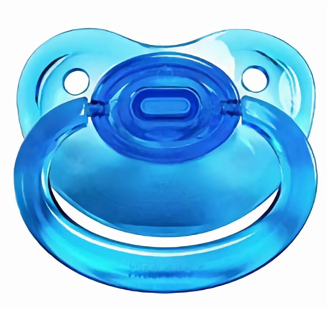Baby Bear Pacis Adult Pacifier Transparent Blue Adult Paci DDLG, ABDL