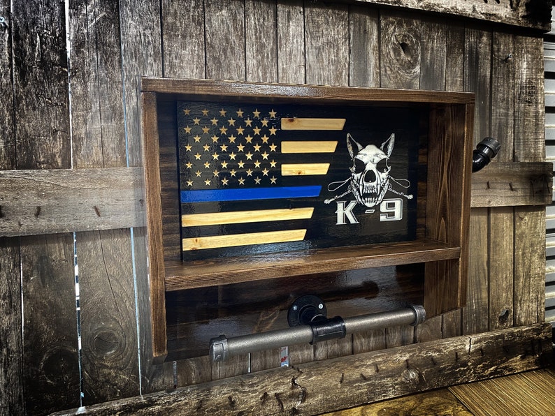 K9 Handlers Small Custom Wall Mounted Duty Shelf Police Gear Etsy