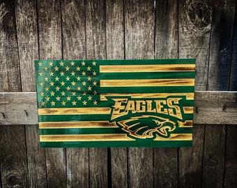 Philadelphia Eagles  flag | rustic wood flag | football | home decor | man cave | nfl
