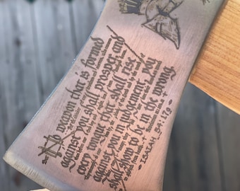 Personalized Engraved Hatchet –Perfect for Outdoorsmen, Groomsmen, or Best Man Gifts. Custom hunting axe with your choice of engraving!