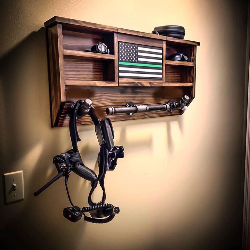 Custom Wall Mounted Duty Rack - Police Gear - Duty Gear Rack - EDC