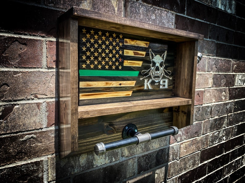 K9 Handlers Small Custom Wall Mounted Duty Shelf Police Gear Etsy