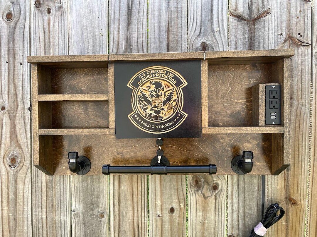 Custom Wall Mounted CBP Duty Rack - Police Gear - Duty Gear Rack - EDC ...