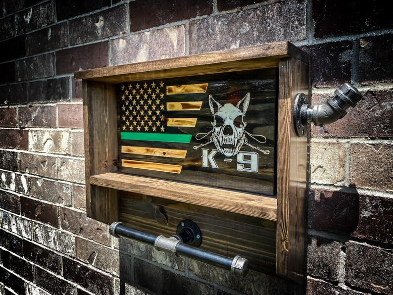 K9 Handlers Small Custom Wall Mounted Duty Shelf Police Gear Etsy