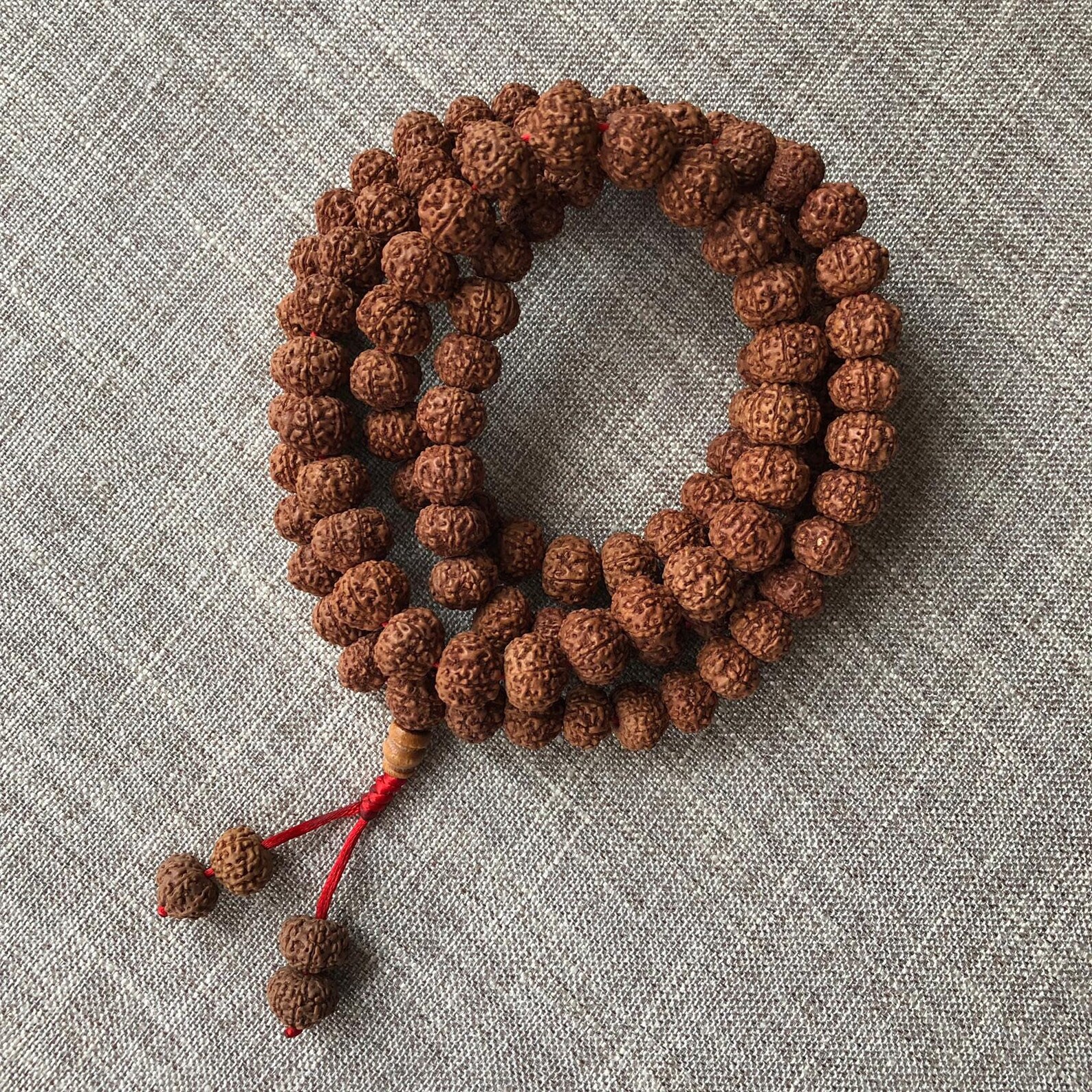 8 Mukhi Rudraksha Mala Beads 108 Mala Bead Necklace Meditation Beads 10mm Mala Beads Rudraksha