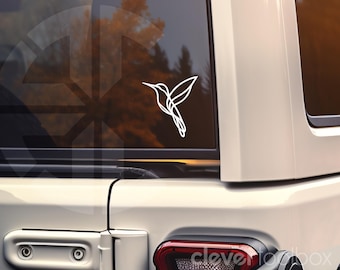 Simple Line Hummingbird Vinyl Decal | Nature Bird Lover | Car, Laptop, Tumbler