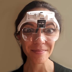 Sewing lamp with magnifying glass online