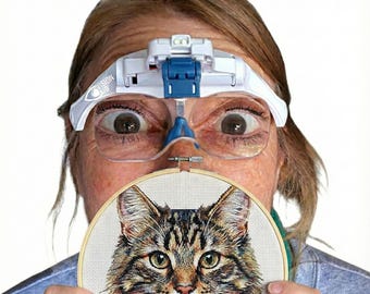 LED Magnifying Glasses with Storage Case: Hands-Free Vision Aid