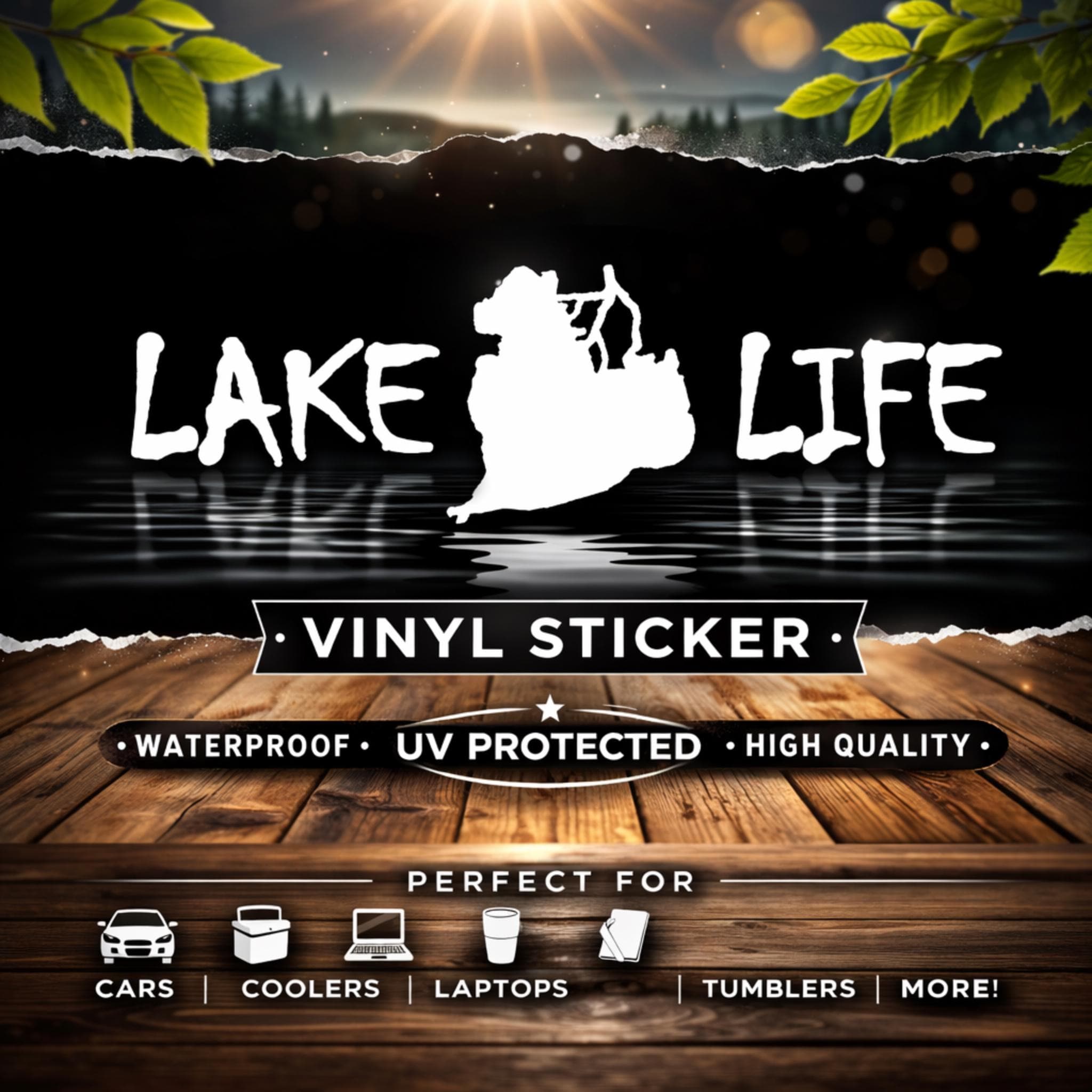 Lake Protection Sticker Lake Life Stickers - Lake St Clair - Etsy