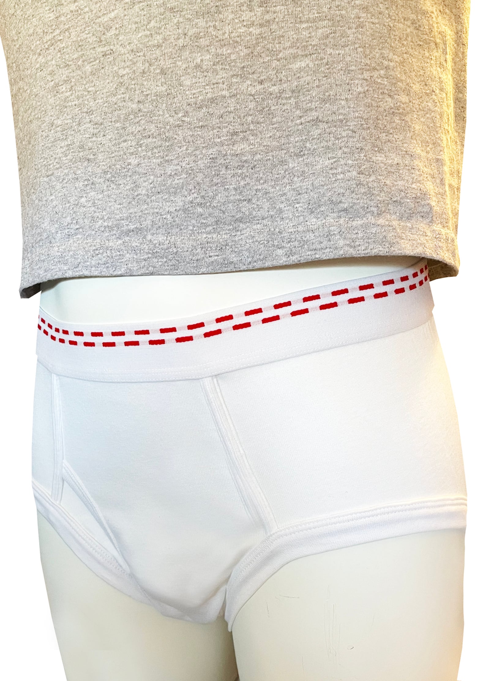Tiger Underwear All White Men's Double Seat Mid Rise Brief Etsy