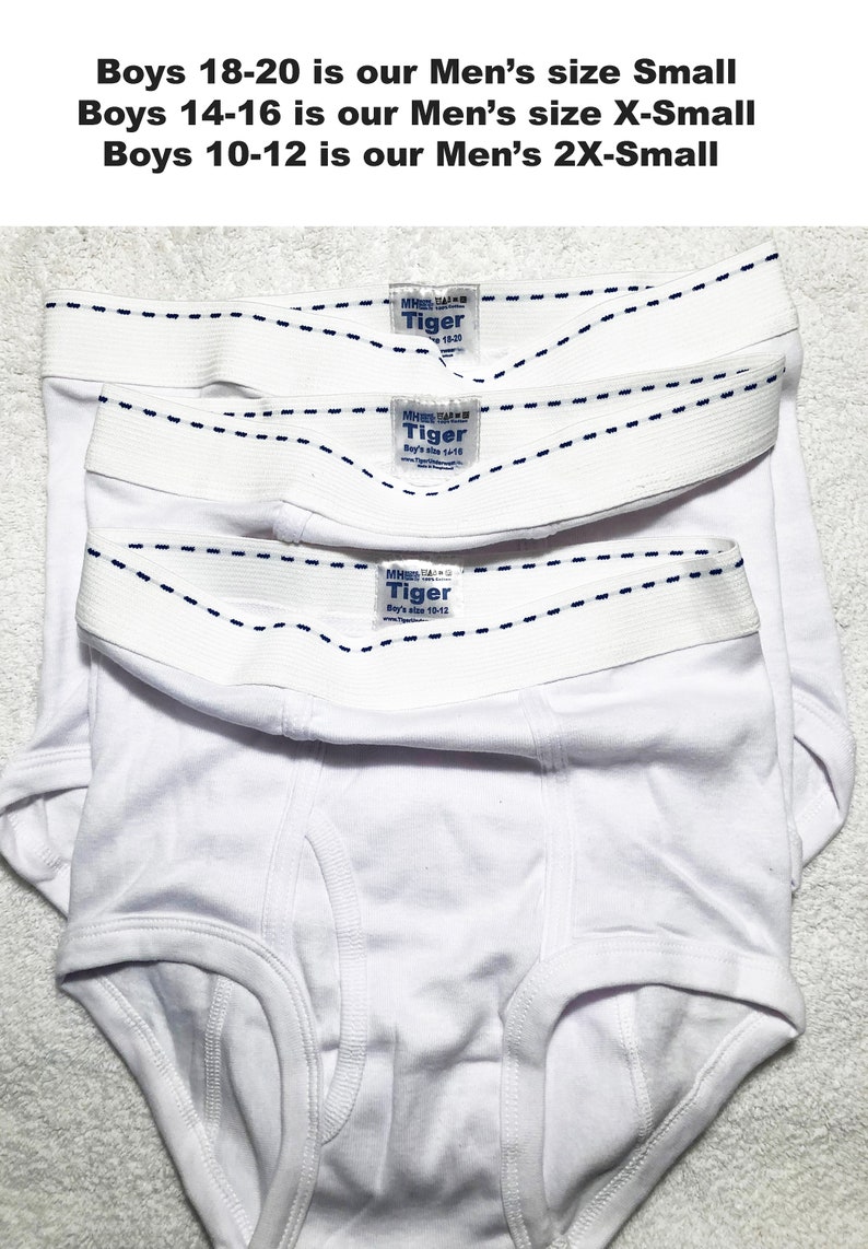 Tiger Underwear All White Men's Double Seat Briefs and Etsy