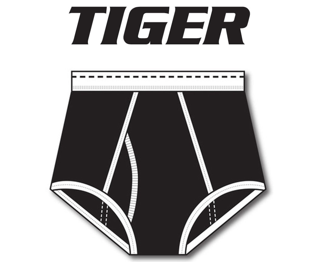 Tiger Underwear Double-seat Brief - Etsy