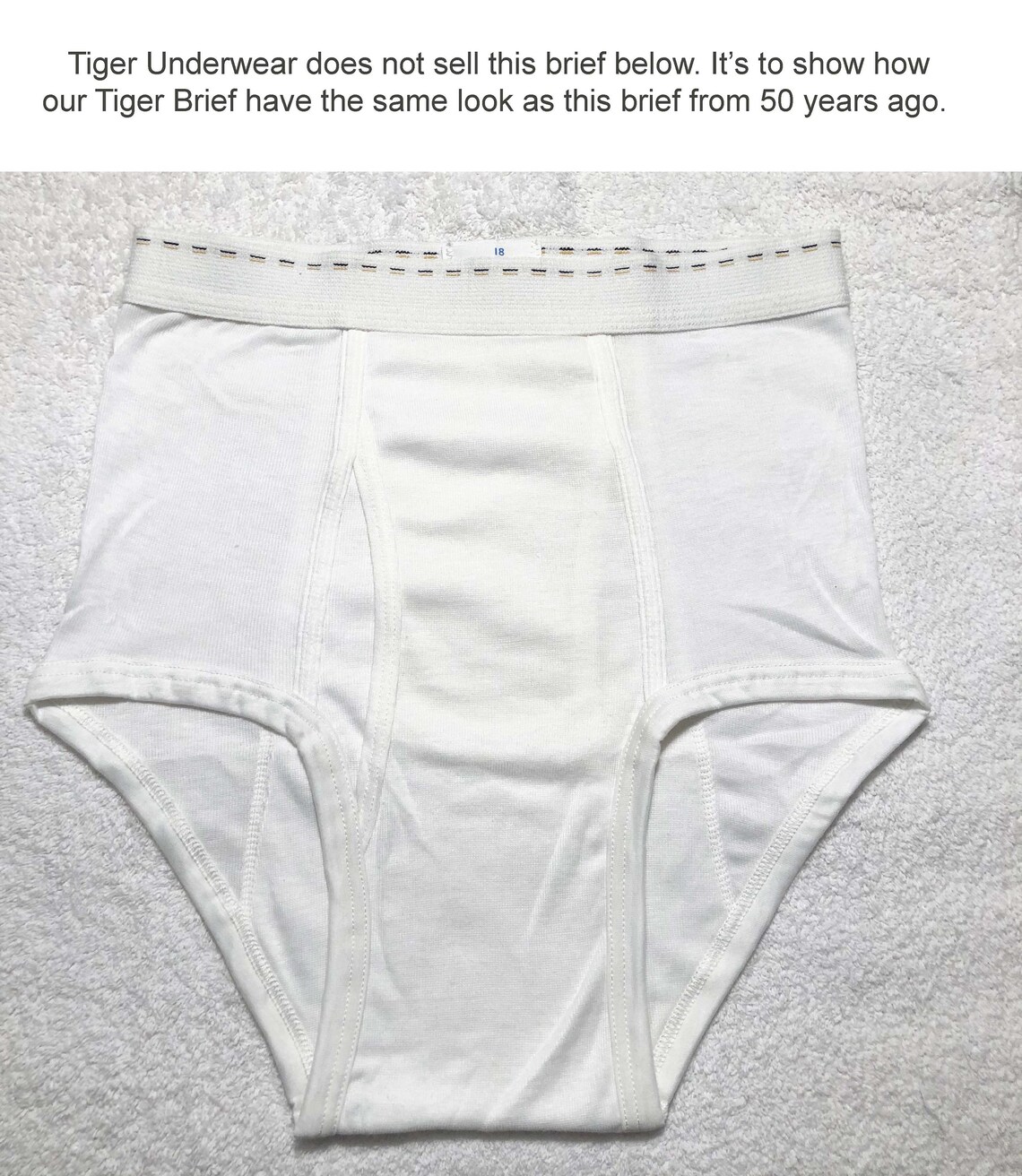 Tiger Underwear All White Men's Double Seat Briefs and Red Etsy Canada