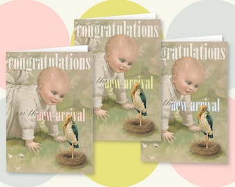 THE NEW ARRIVAL • congrats/new baby greeting card