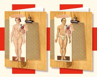 Heart "POST-OP" get-well card (lady or gentleman large)