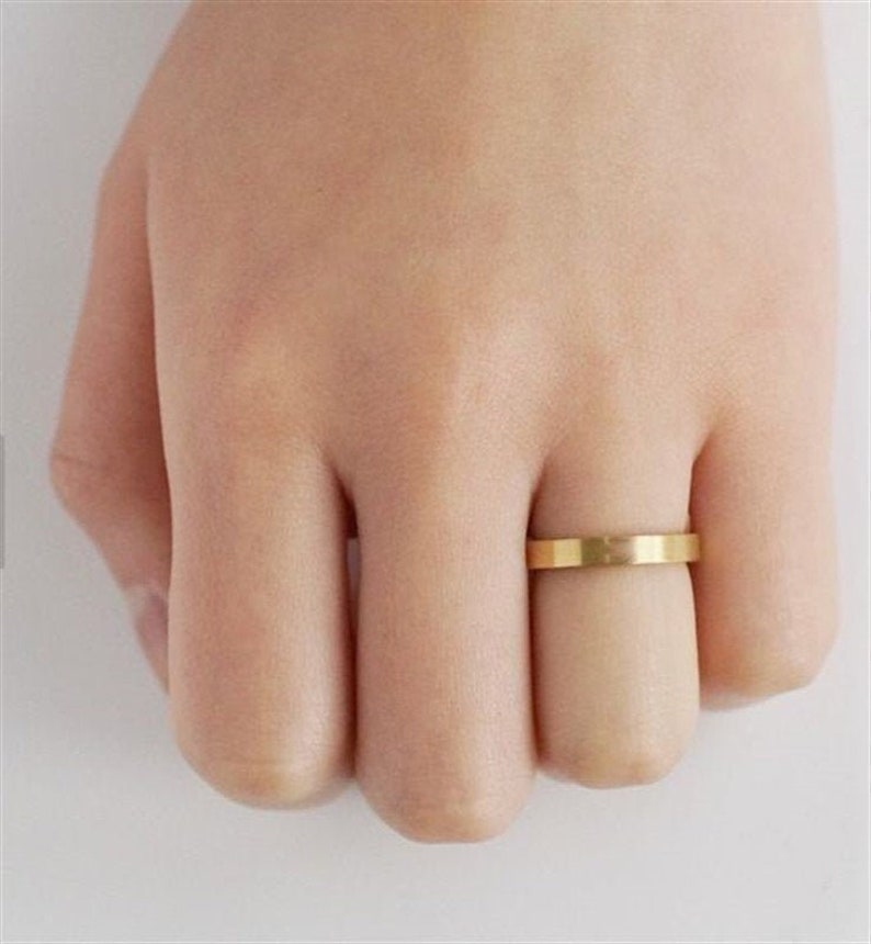 thumbnail image 2 of 14K Yellow Gold 5mm Brush Finish Comfort Fit Band - Men's Women's Wedding Ring 2 of 5