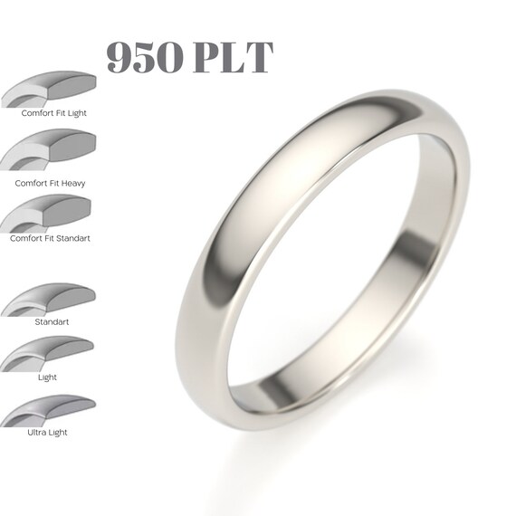 Plain outlet platinum ring