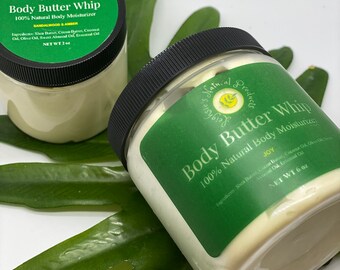 4 fluid ounces Natural Body Butter - Shea Butter Body Whip - Homemade Whip - Handcrafted Body Butter - Moisturizing - Soothing - Silky