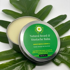 Natural Beard/ Mustache Balm | Moisturize | Healthy Hair | For MEN | Safe for Women | Face and Body Use | Handcrafted Balm | Grooming