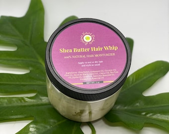 3 ounces jar - 100% Natural Shea Butter Whip - All Natural Hair Moisturizer - JBCO - Tea Tree - All Hair Types