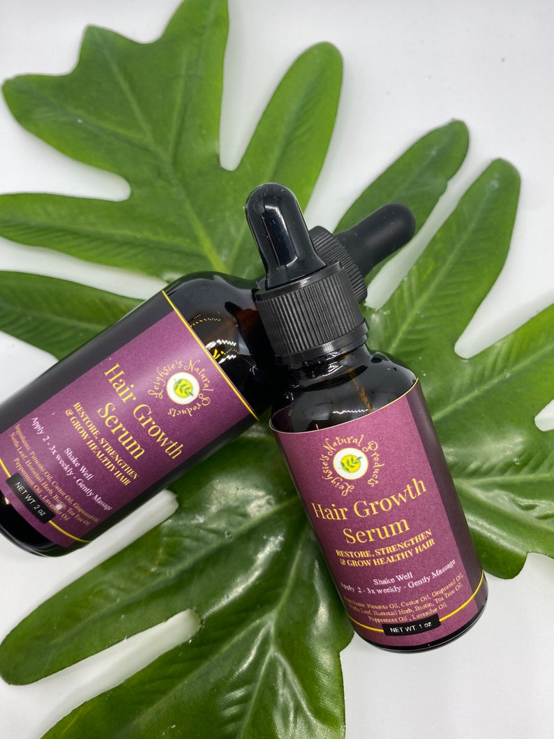 1 Oz Bottle Hair Growth Serum Natural Hair Growth Oil Etsy