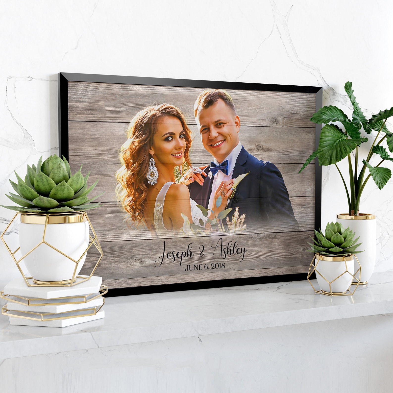 Personalized Wedding Gifts for Couple | Custom Portrait From Photo Personalized Wedding Gifts for Couple | Custom Portrait From Photo