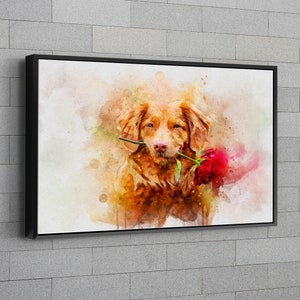 Custom Dog Portrait Watercolor Pet Memorial Gift Pet Loss Gift Dog Watercolor Dog Art Custom Dog Painting