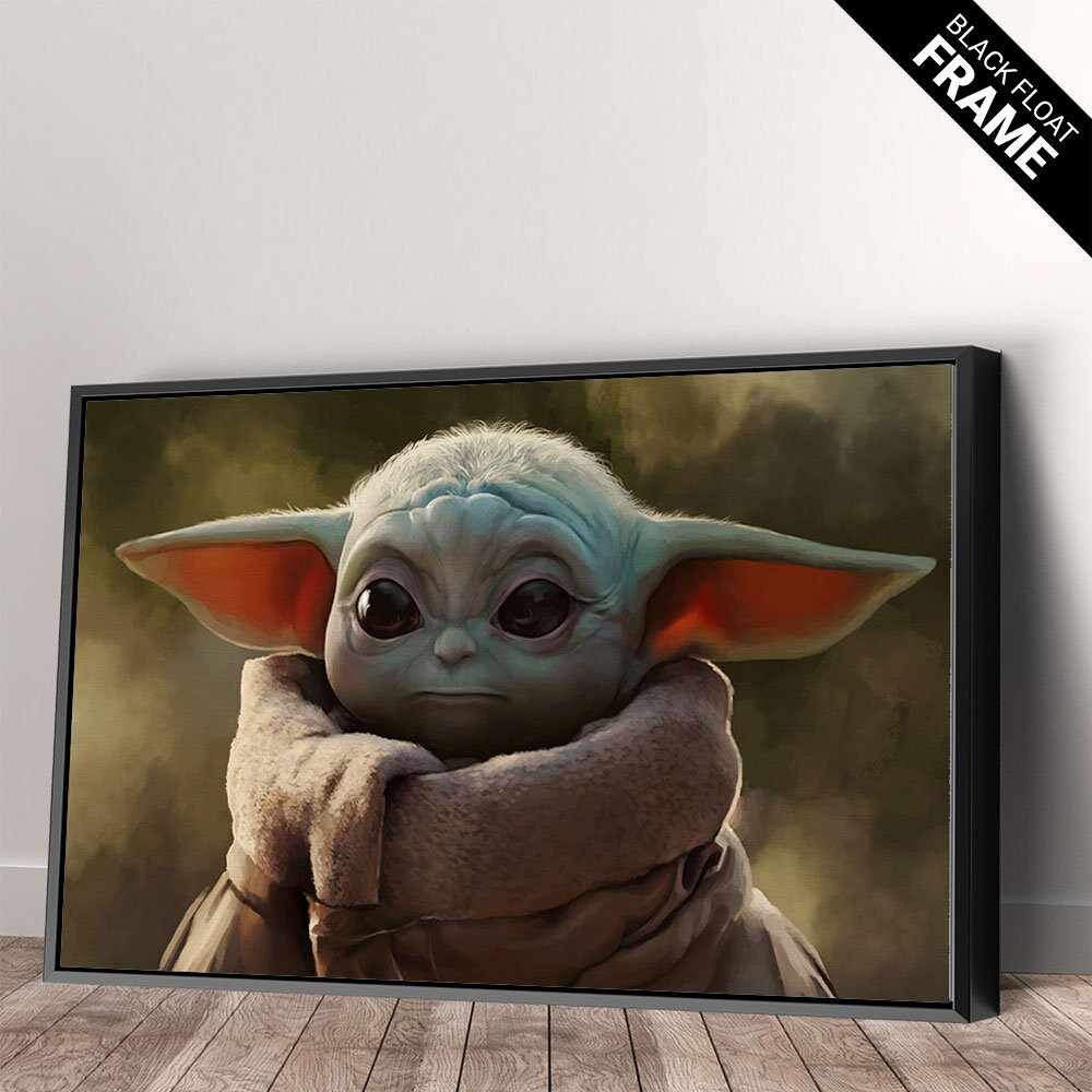 Star Wars Baby Yoda Canvas Art Wall Art Home Decor Etsy