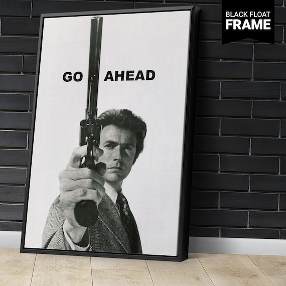 CLINT EASTWOOD DIRTY HARRY CANVAS PRINT PICTURE WALL HANGING ART FREE DELIVERY
