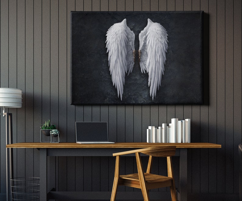 Banksy Angel Wings Canvas Art Wall Art Home Decor Etsy