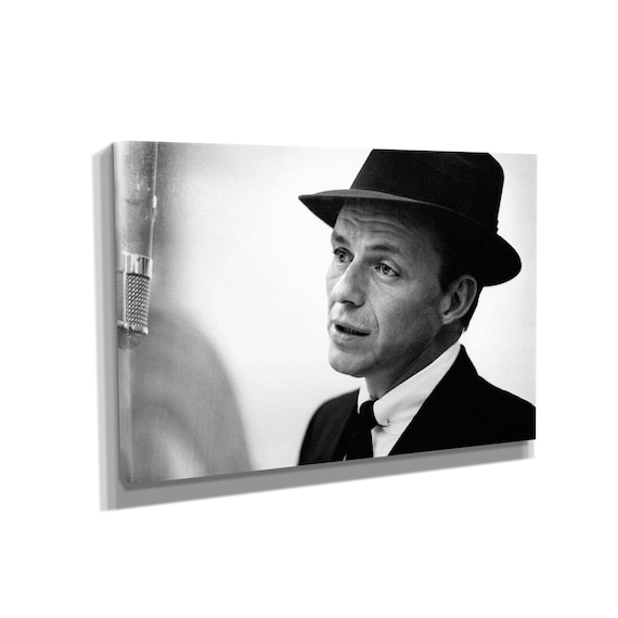 Frank Sinatra Quote Type Giant Poster Art Print Black /& White in Card or Canvas