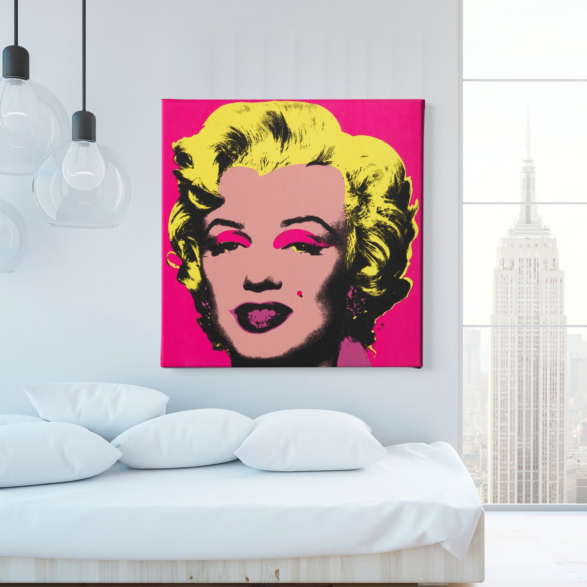 Andy Warhol Marilyn Monroe Pop Art Print on Canvas Modern | Etsy