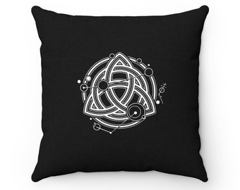 Triquetra - Spun Polyester Square Pillow