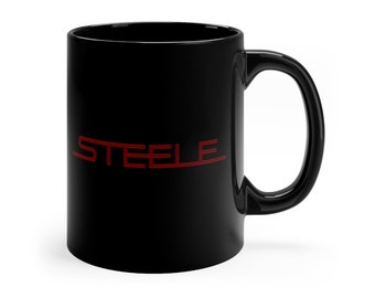 STEELE Taza Negra 11oz