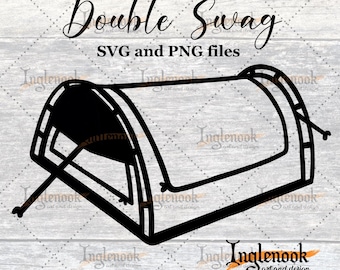 ダブルスワッグSVGとPNGカットファイル