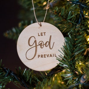 Let God Prevail ornament, Christ centered Christmas gift, Relief Society gift, LDS primary gifts, LDS, neighbor gift, ministering gift image 2