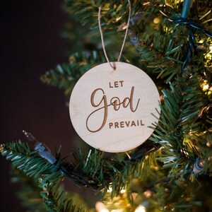 Let God Prevail ornament, Christ centered Christmas gift, Relief Society gift, LDS primary gifts, LDS, neighbor gift, ministering gift image 6