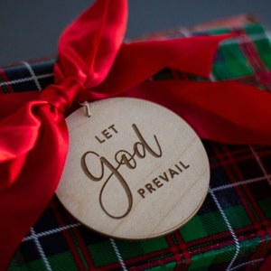 Let God Prevail ornament, Christ centered Christmas gift, Relief Society gift, LDS primary gifts, LDS, neighbor gift, ministering gift image 4