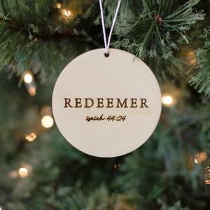 Names of Christ Ornament Set, Christian Christmas Ornaments, Names of Jesus, Christian Advent Calendar, Jesus ornaments