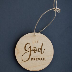 Let God Prevail ornament, Christ centered Christmas gift, Relief Society gift, LDS primary gifts, LDS, neighbor gift, ministering gift image 3