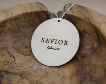 24 Names of Christ Ornament Set: Christian Advent Calendar