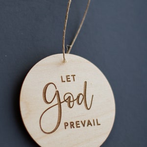 Let God Prevail ornament, Christ centered Christmas gift, Relief Society gift, LDS primary gifts, LDS, neighbor gift, ministering gift image 9