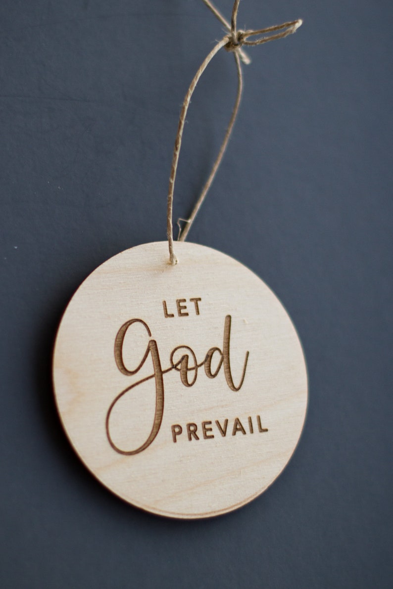 Let God Prevail ornament, Christ centered Christmas gift, Relief Society gift, LDS primary gifts, LDS, neighbor gift, ministering gift image 9