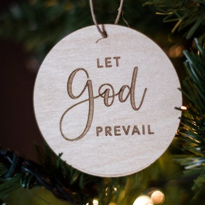 Let God Prevail ornament, Christ centered Christmas gift, Relief Society gift, LDS primary gifts, LDS, neighbor gift, ministering gift image 7