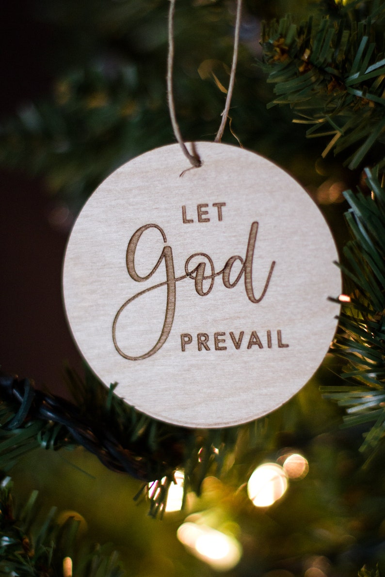 Let God Prevail ornament, Christ centered Christmas gift, Relief Society gift, LDS primary gifts, LDS, neighbor gift, ministering gift image 7