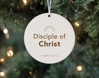 Disciple of Christ Ornament, Youth Theme, Church Gift