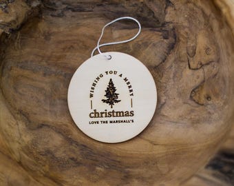 Custom Christmas Ornament: Personalized Neighbor Gift
